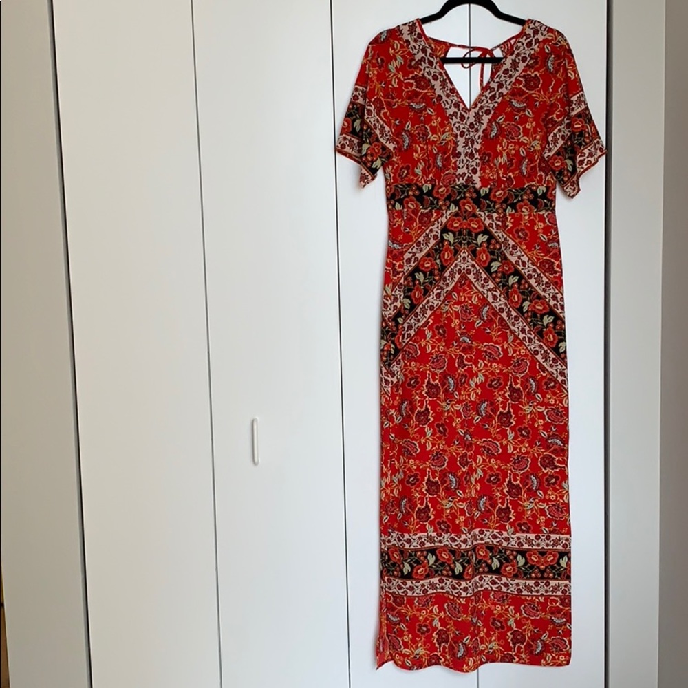 Open Back Maxi Dress